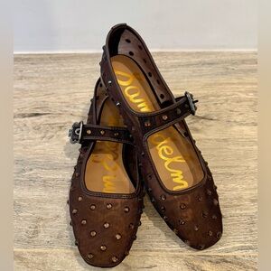 Sam Edelman - Brown Mesh Shine Mary Jane - Size 6